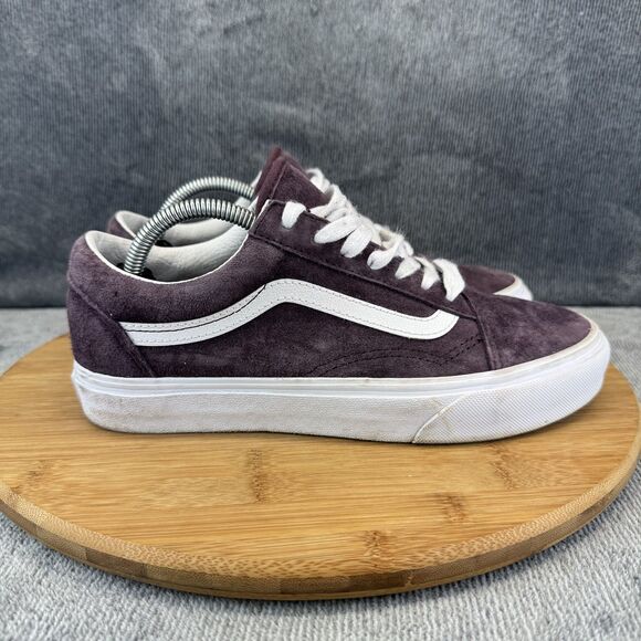 VANS Shoes - Vans Old Skool Shoes Womens 7.5 Purple Suede Low Skate Casual Street Sneakers